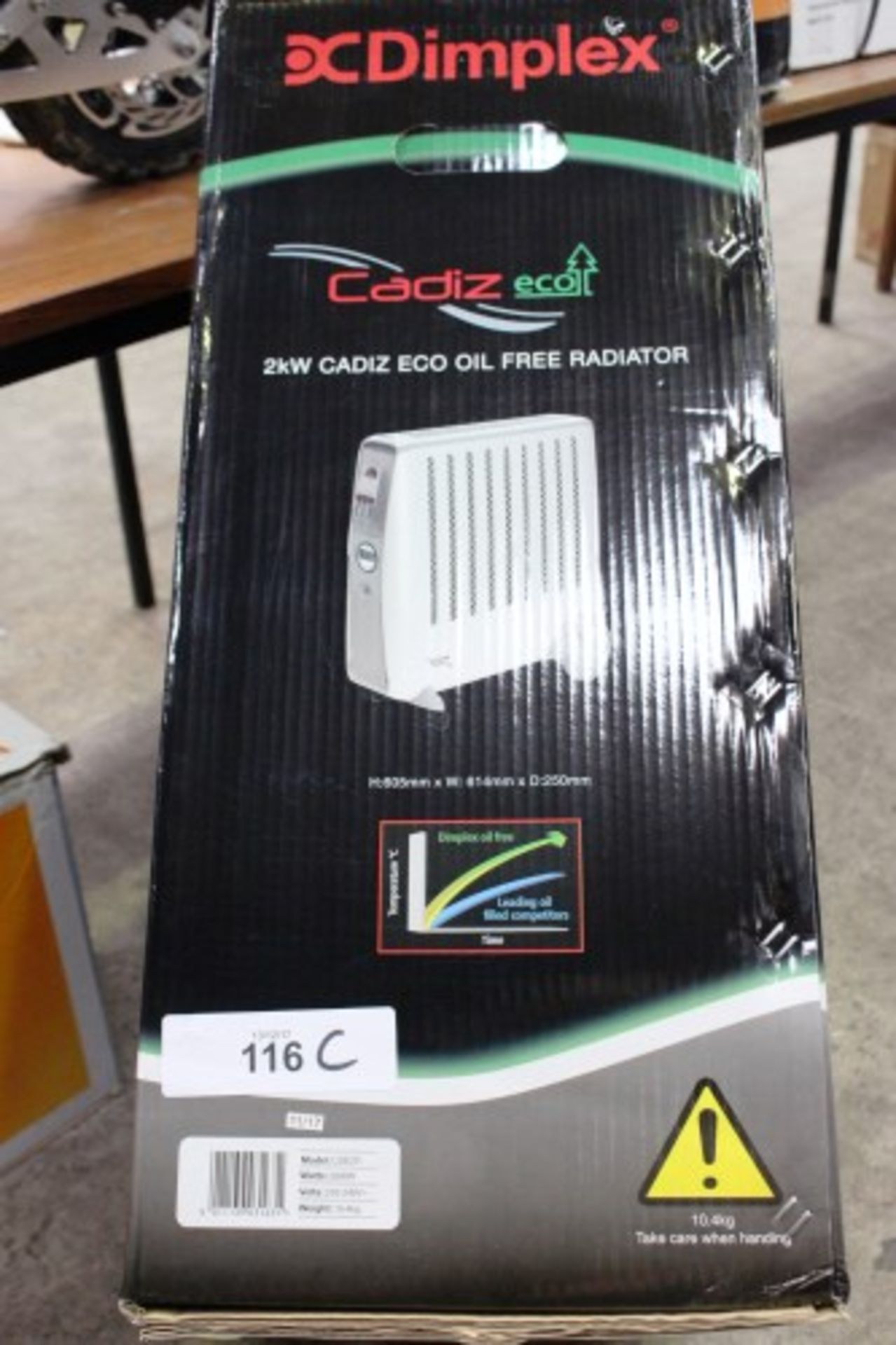 A Dimplex 2KW oil free radiator, Model CDE2TI - Sealed new in box (EST 29)
