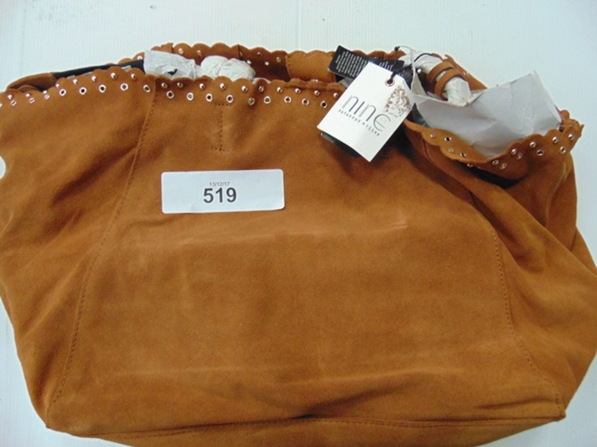 A Savannah Miller scallop stud tan hand bag, RRP £85 - New