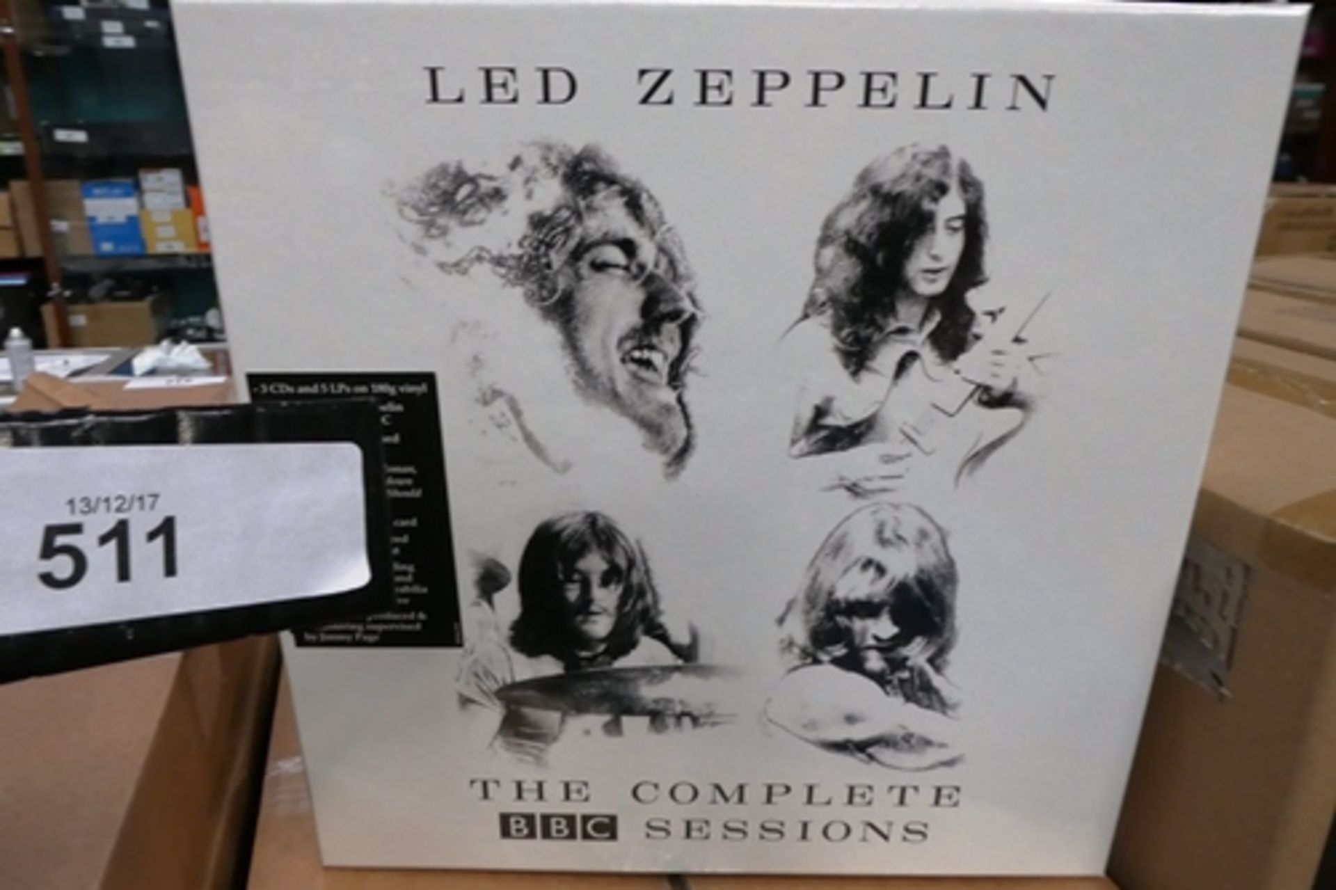 7 x Led Zeppelin the complete BBC sessions 3 CD's and 5 LP's of 180g vinyl - Sealed new in box (