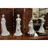 Four various figurines