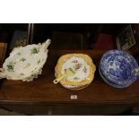 Two Copeland Spode 'Italian' patterned bowls; an o