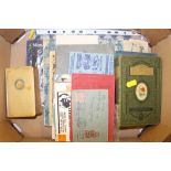 A box of ephemera and booklets