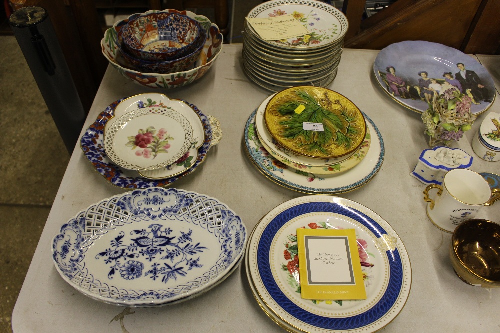 A collection of Bing and Grondahl floral decorated