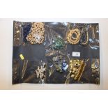 A collection of costume jewellery to include bead