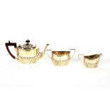 A late Victorian silver three piece Batchelor's ha