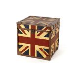 A Union Jack decorated storage box