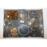 A collection of various costume jewellery to inclu