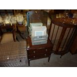 A small oak two drawer dressing chest