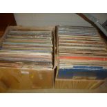 Two boxes of LPs