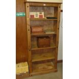 A Continental pine bookcase