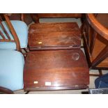 Two small drop leaf coffee tables