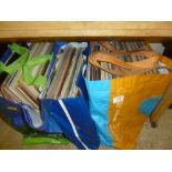 Three bags of LPs