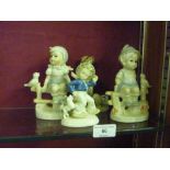 Four Continental porcelain figures