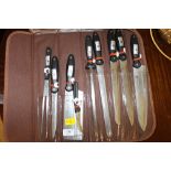 A nine piece knife set in bag (48)