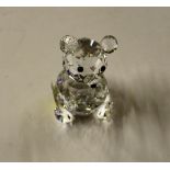 A Swarovski crystal glass Teddy bear