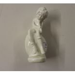 A Spode white glazed figure 'James' by Pauline Sho