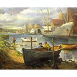 Anthea Du Rose, oil on canvas depicting Ipswich Do