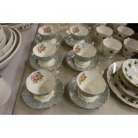 A set of six each Royal Albert "Enchantment" teacu