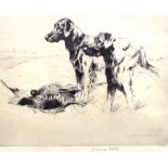 George Vernon Stokes, pencil signed etching depict