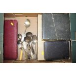 A box of various cutlery