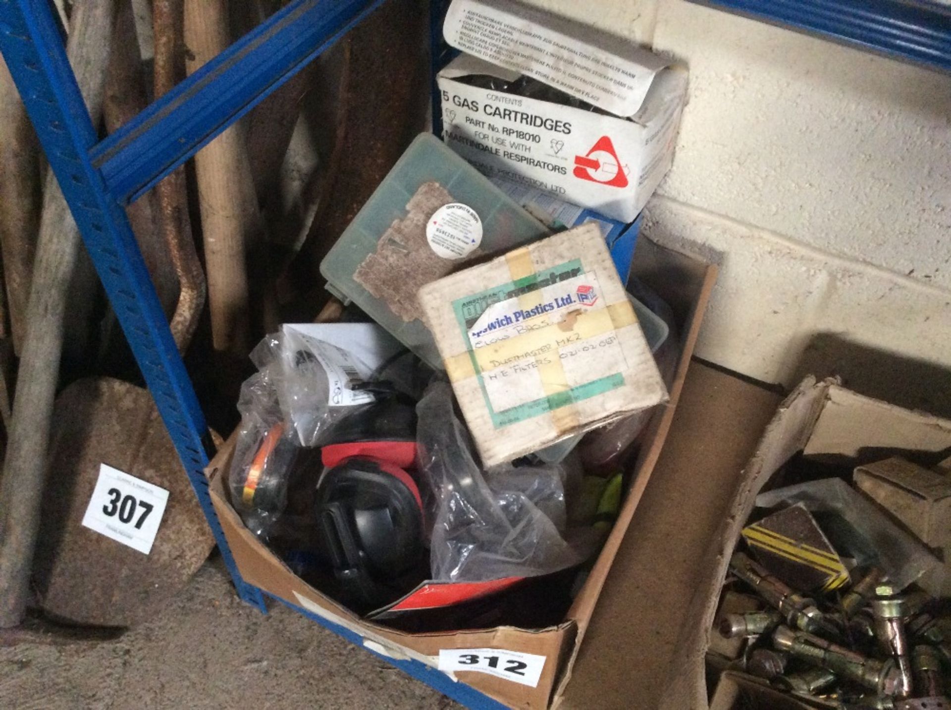 Various safety equipment and other spares