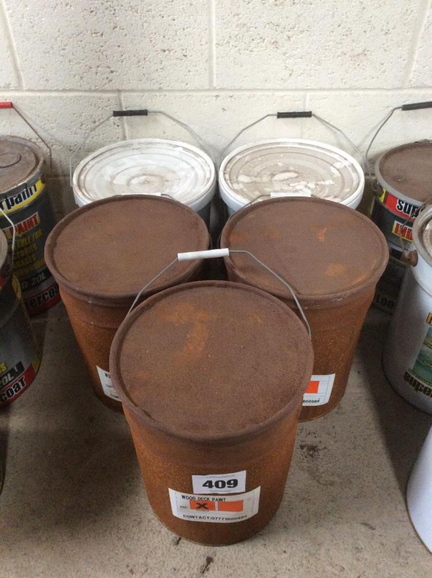 5 x Buckets of deck paint