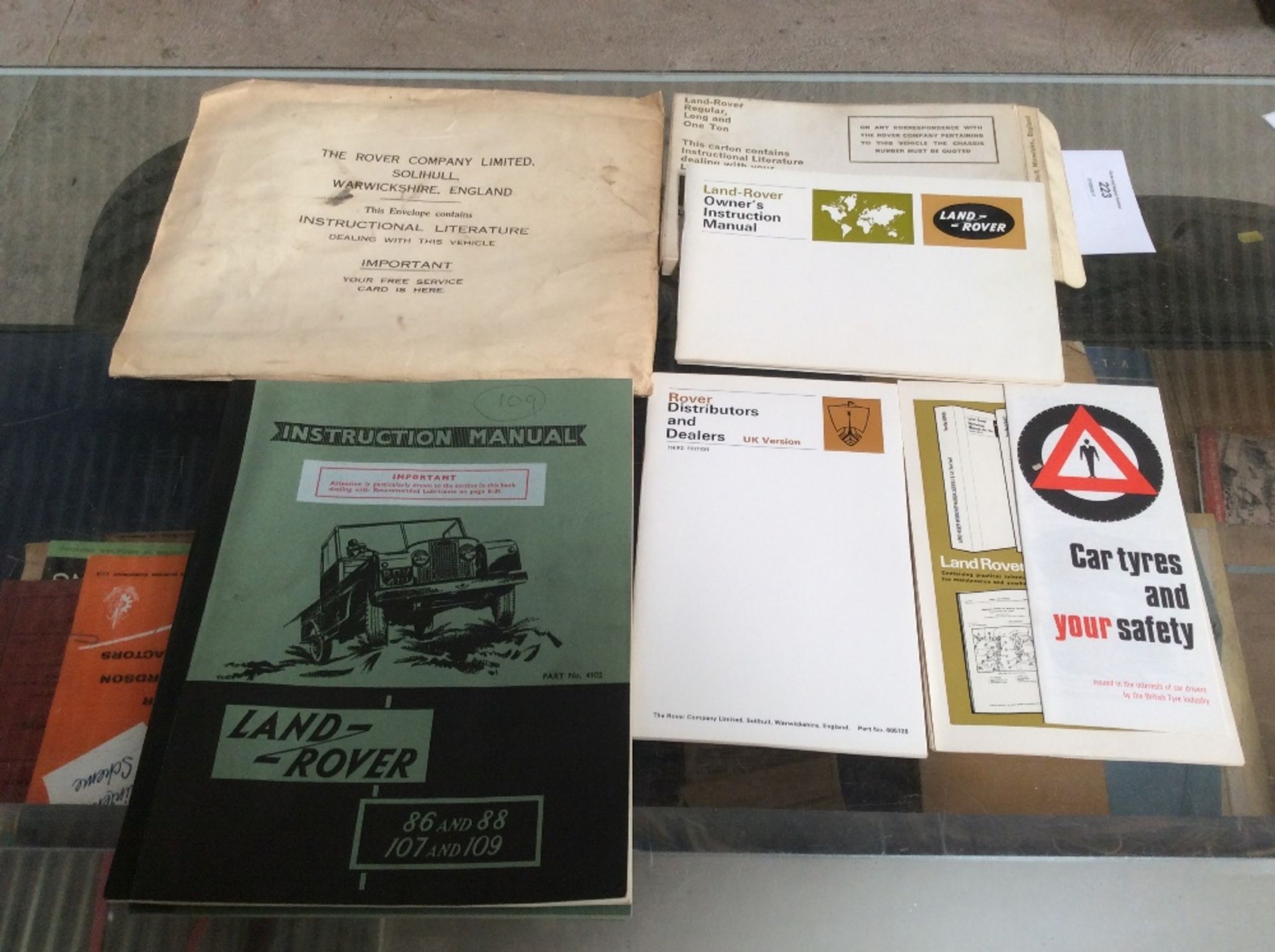 Various original Land Rover instruction manuals