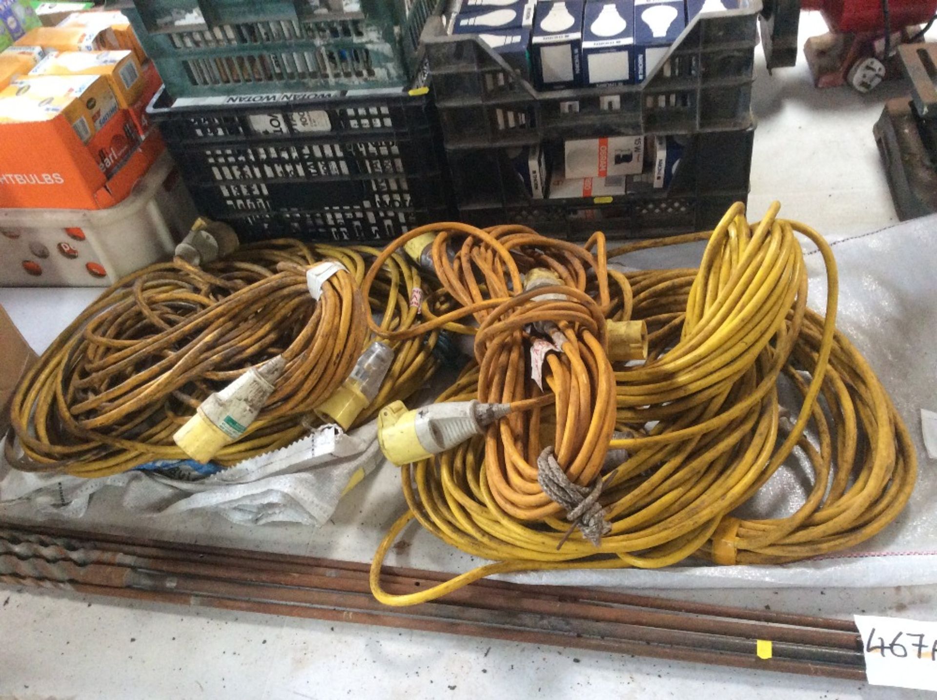 Various 110V extension leads