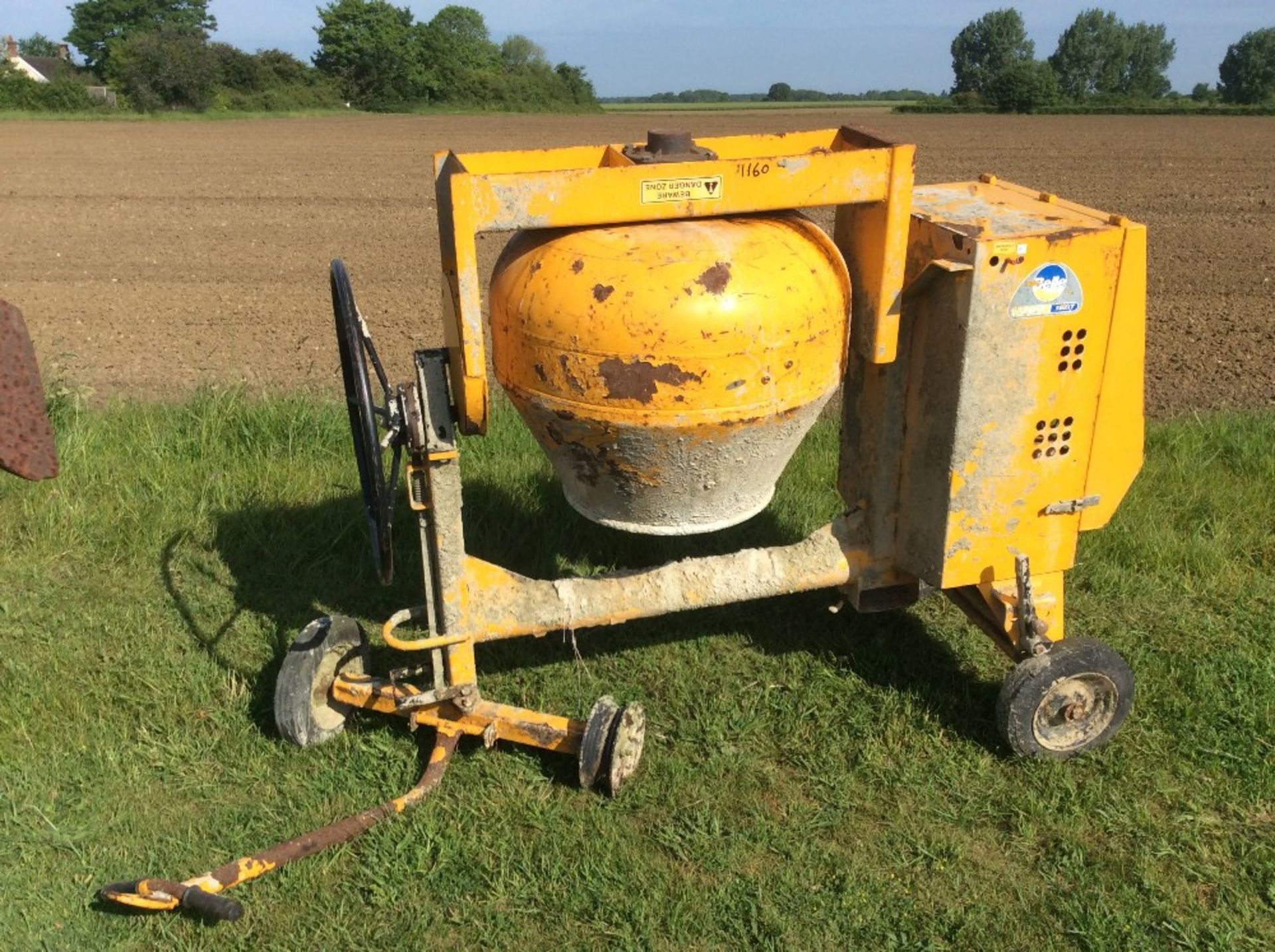 Belle Premier 100X-1 site cement mixer with electric start diesel engine. - Image 2 of 3