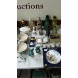 A Royal Doulton picture plate; four Gurdon jugs; t