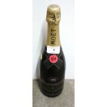 A bottle of 1992 Moet champagne