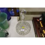 A Dornberger crystal glass decanter