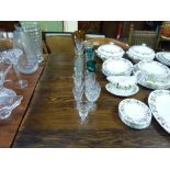 A quantity of various drinking glasses