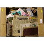 A box of ephemera