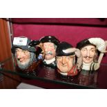 Five various Royal Doulton character jugs