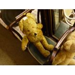 A collection of four well loved Vintage Teddy bear