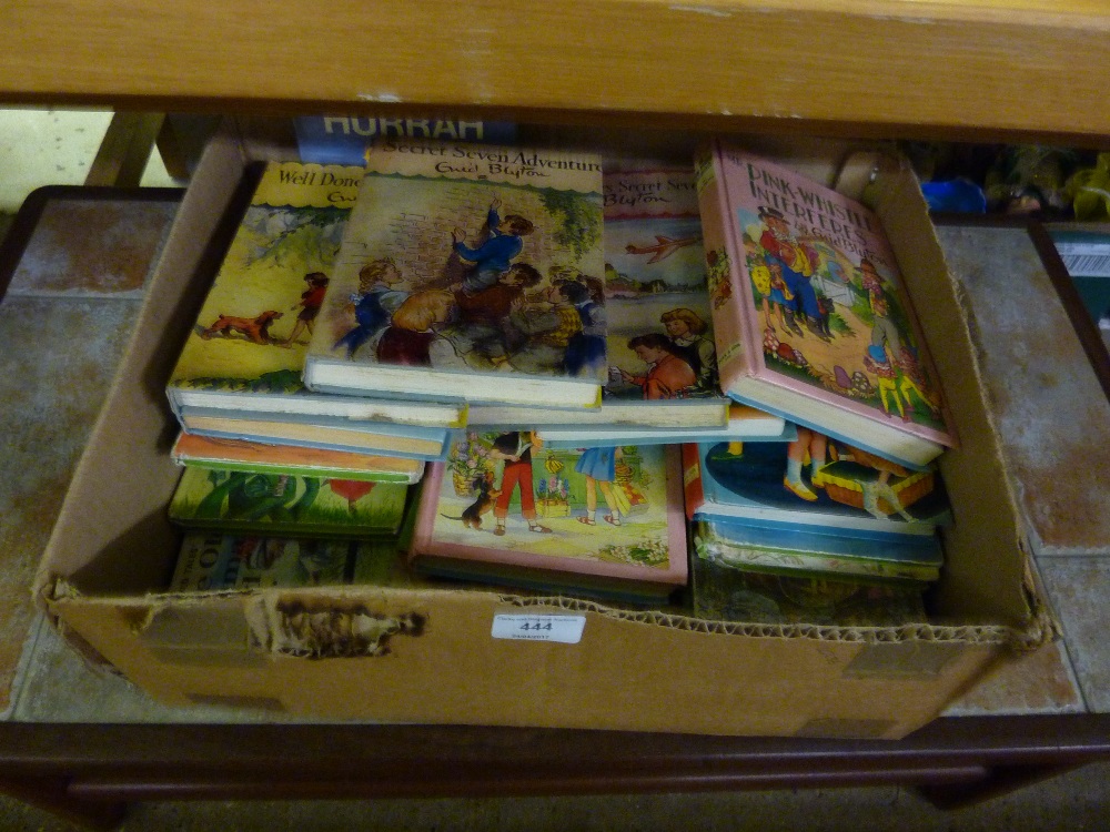 A box of Enid Blyton books and other children's bo