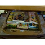 A box of Enid Blyton books and other children's bo