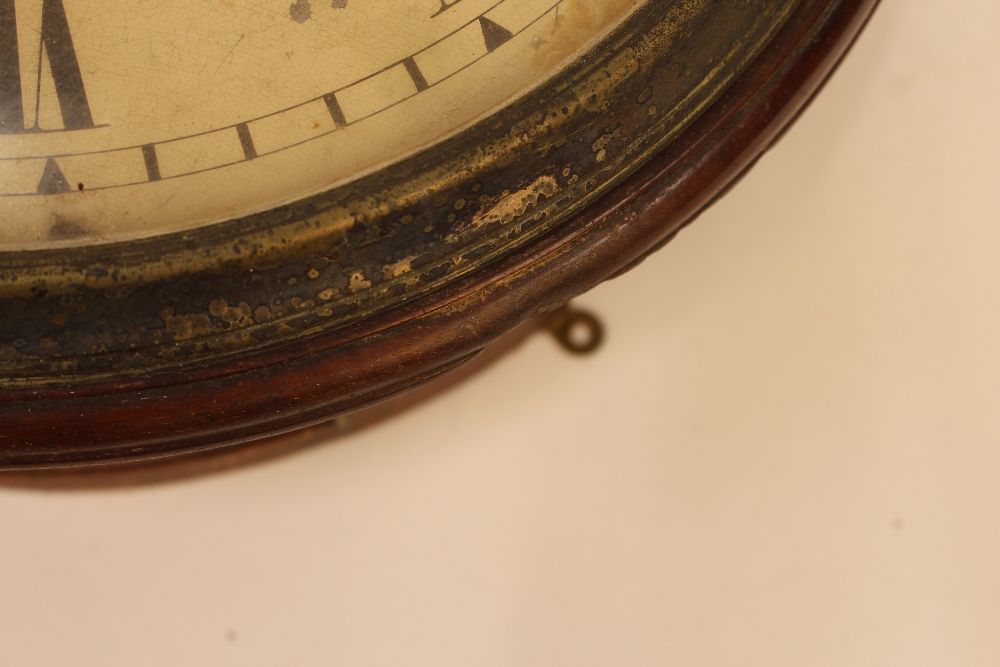 A 19th Century mahogany drop dial wall clock, by James McCabe, London, convex dial and single - Image 14 of 20