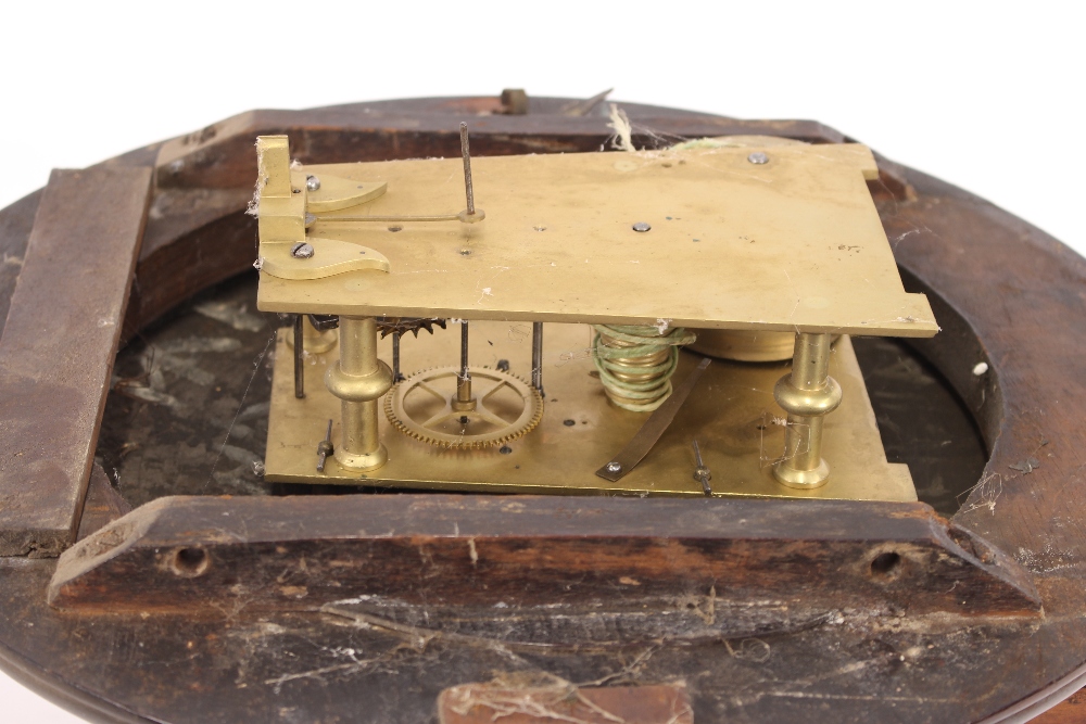 A 19th Century mahogany drop dial wall clock, by James McCabe, London, convex dial and single - Image 16 of 20