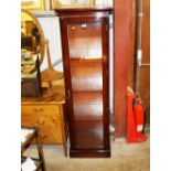 A reproduction mahogany and glazed display cabinet