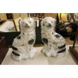 A pair of Staffordshire Spaniels