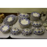 A quantity of late Victorian Kendal blue and white