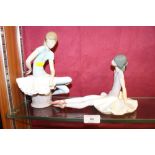 Two Lladro ballerinas