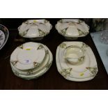 A quantity of Alfred Meakin Art Deco dinnerware