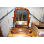 A Victorian mahogany swing framed mirror