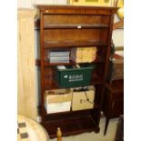 A reproduction mahogany bookcase