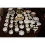 A quantity of various tea and coffeeware of floral