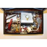 A collection of various jewellery boxes; wrist