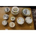 A quantity of various china plates